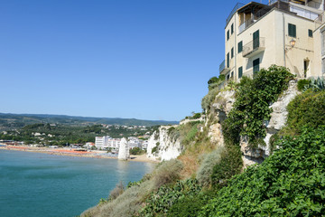 View of Vieste on Puglia