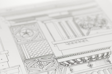 architectural drawing - detail column