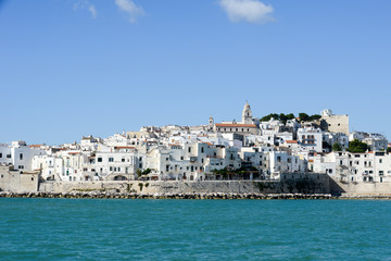 Fototapeta na wymiar View of Vieste on Puglia