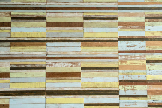 Vintage background from old wooden wall colorful