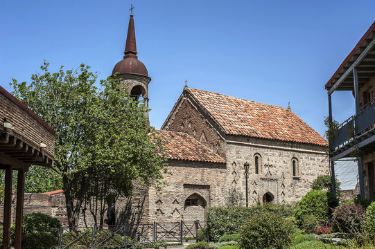 Georgia, Tbilisi , district Avlabari . Monastery of the Transfiguration of God Church in the territory of the palace complex of Queen Darejan .