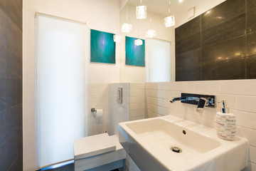 Functional white bathroom idea