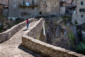 San Michele Medieval bridge, Piazza al Serchio, Lucca