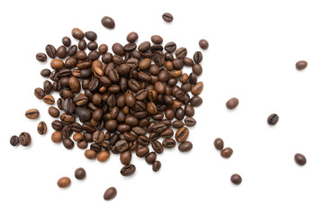 coffee beans on a white background