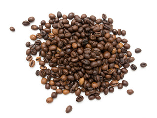 coffee beans on a white background