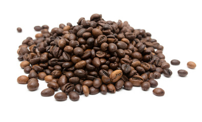 coffee beans on a white background