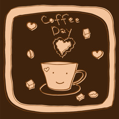 coffee day hand drawn