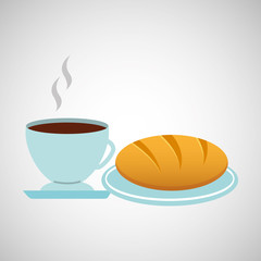 coffee and bread icon