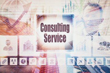Business Consulting Service collage concept