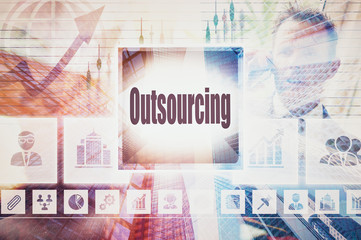 Business Outsourcing collage concept