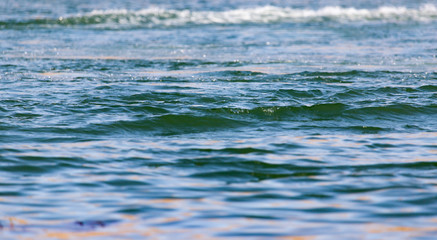 expanse of water in the lake as a backdrop