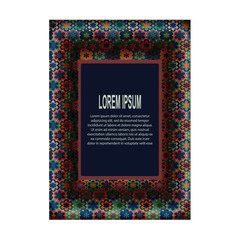 Vintage ornate cards in oriental style