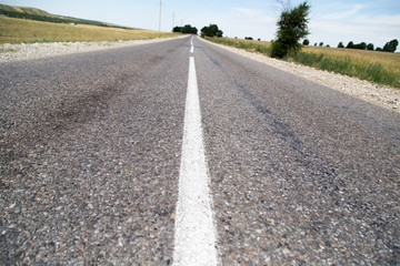 Fototapeta premium asphalt road in nature