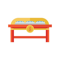 French bread shop orange color