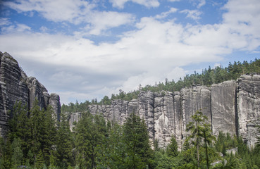 Fototapeta premium Rock Town, National Park of Adrspach-Teplice in Czech Republic,