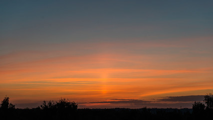 Fototapeta na wymiar Beautiful seascape sunset over the Baltic sea