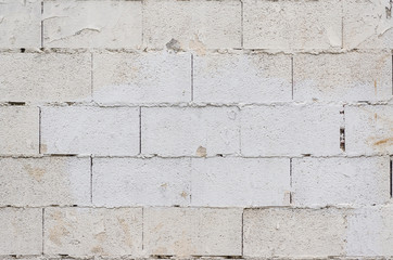 large brick wall cement background remains gray paint grunge