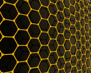 3d Illustration of cube as backround