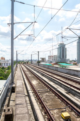 Fototapeta premium end railway station in Bangkok
