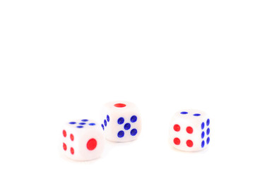 Dices for play game, business concept