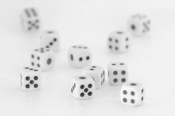 Dices for play game, business concept