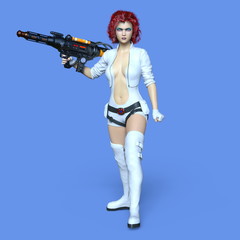 Obraz premium 女性戦士