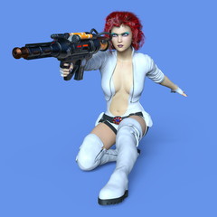 Obraz premium 女性戦士