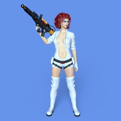 Obraz premium 女性戦士