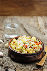 cauliflower carrot barley porridge