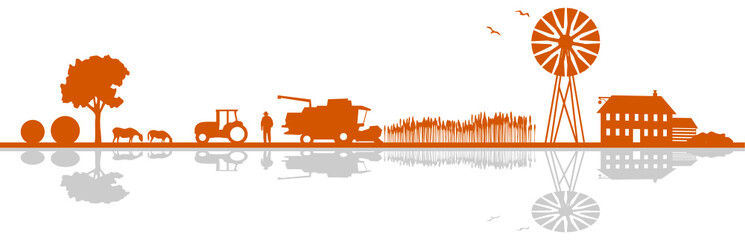 Silhouette Landwirtschaft  © SimpLine