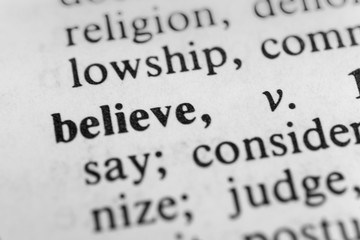 Obraz premium Believe