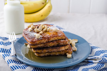 French toast with banana