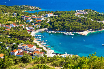 Fototapeta na wymiar Aerial view of adriatic coast