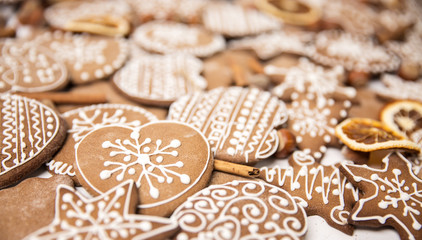 Obraz na płótnie Canvas Christmas homemade gingerbread