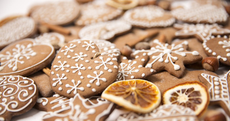 Fototapeta na wymiar Christmas homemade gingerbread