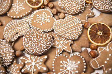 Christmas homemade gingerbread