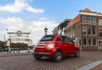 Shiny red Fiat