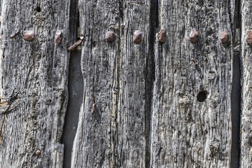 Old wooden door as background