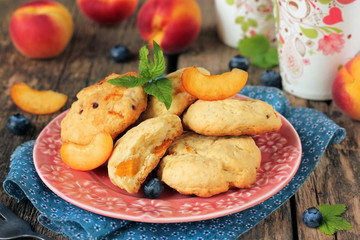 Homemade cookies with apricot