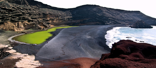 El Golfo, die grüne Lagune auf Lanzarote