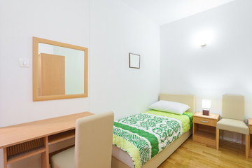 Interior of a bedroom in a villa