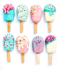 Different variants of cake pops