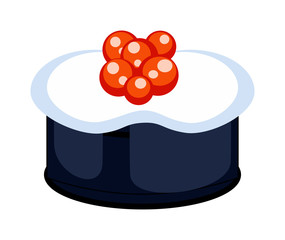 Sushi food vector isolated