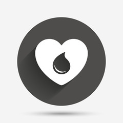 Blood donation sign icon. Medical donation.