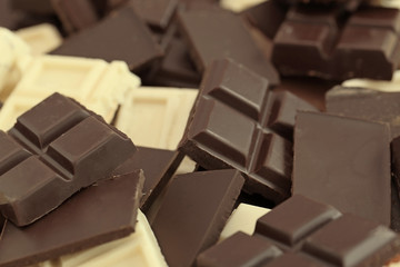 Chopped chocolate bars