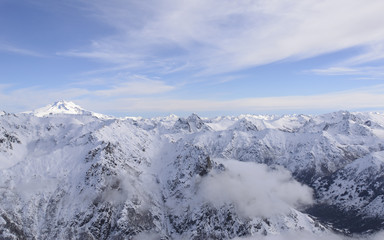 Fototapeta na wymiar View of the Andes Mountains. San Carlos de Bariloche, Patagonia, Argentina.