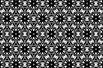 Ornament with black and white patterns. 24
