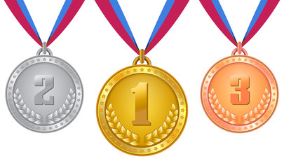 Gold medal best quality.vector number one, Gold medal on the white background