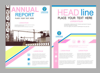 Abstract pattern vector modern flyers brochure / annual report /design templates / stationery with white background in size a4