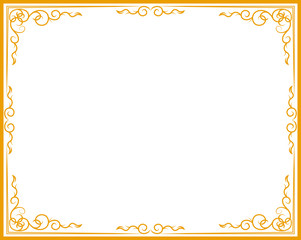 Vintage gold background, antique style frame, Victorian ornament, beautiful brochure, certificate, award's and diploma's layout, book cover, floral luxury ornamental pattern, achievement template